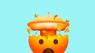 Esto significa el emoji con la cabeza explotando en WhatsApp