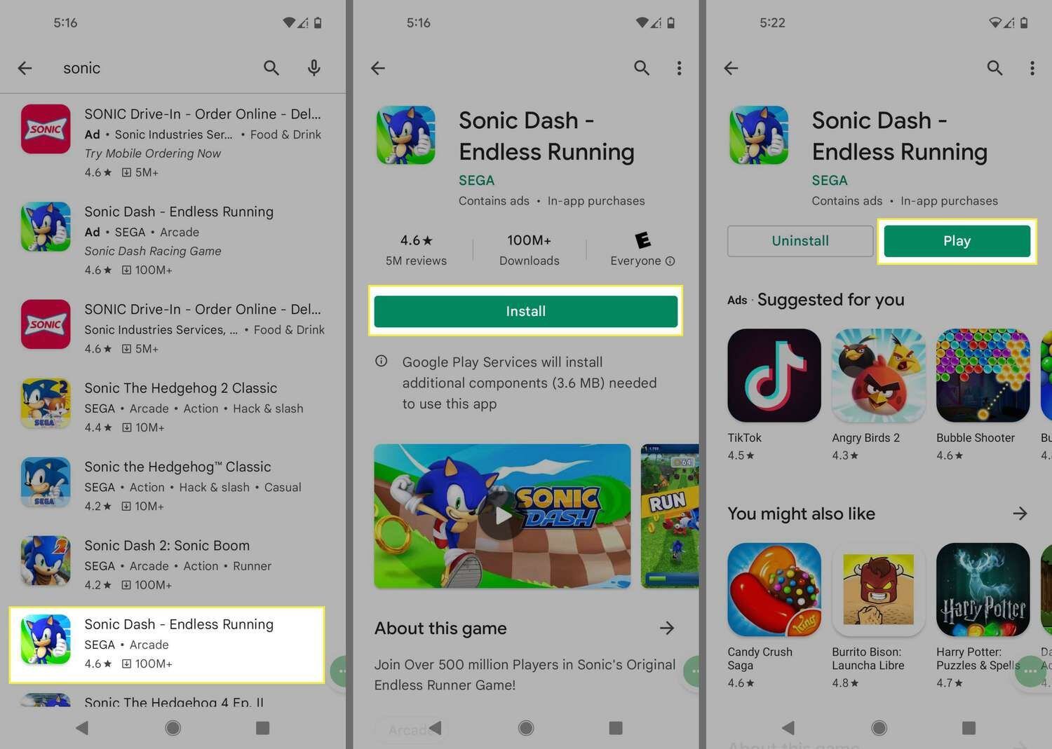 Cómo instalar juegos en Google Play (Lifewire)
