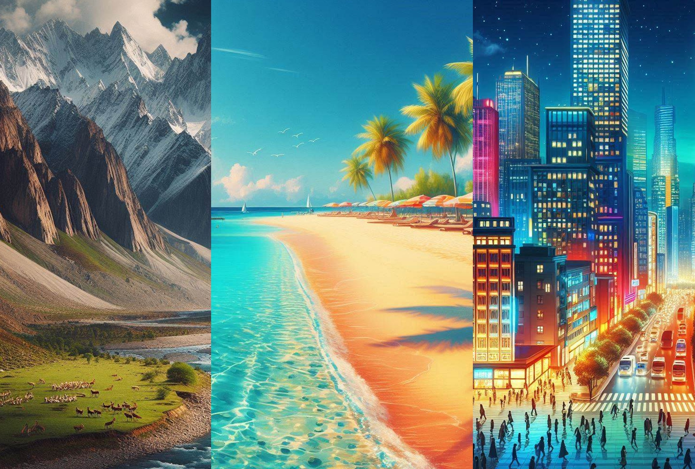 Test de personalidad: Escoge uno de los paisajes en la ilustración y averigua cuál es tu fuente de motivación (Foto: Depor)