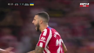Suspenso en el final: el gol de Hermoso para el descuento del Atlético de Madrid [VIDEO]  