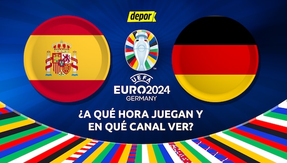 Revisa en qué canales TV ver y a qué hora inicia el partido por los cuartos de final entre España vs Alemania por la Eurocopa 2024. (Diseño: Depor).