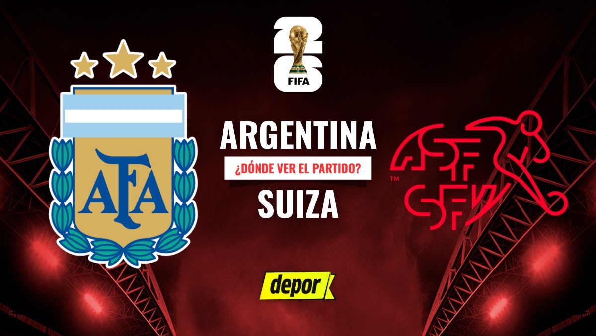 Argentina vs. Suiza se enfrentan por los cuartos de final del Mundial 2026, mira este partido y la transmisión en directo de DIRECTV, DSports, DGO, ESPN, Disney Plus, TyC Sports, TV Púbica, Mi Telefe, TV Azteca 7 y TUDN. (Diseño: Depor)