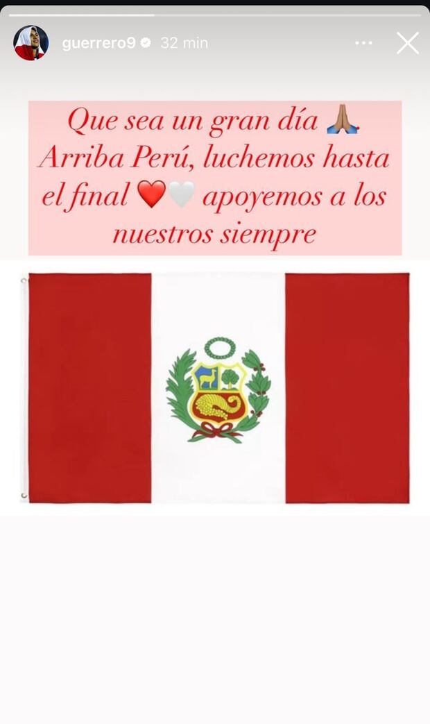 La publicación de Paolo Guerrero en su cuenta de Instagram. (Foto: Difusión)