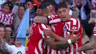 ¡Fue el gol del triunfo! Depay anotó el 1-0 en Atlético de Madrid vs. Celta de Vigo