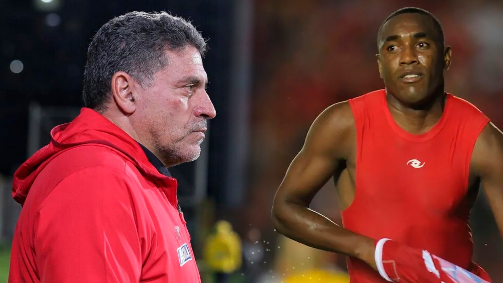 La conmovedora despedida de Luis Fernando Suárez a Luis Tejada. (Foto: AFP/ColPrensa)