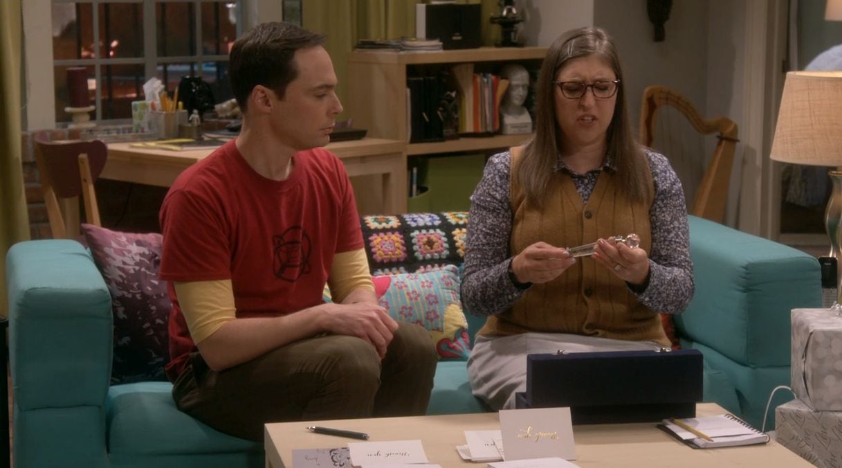 Amy y Sheldon no saben que significa su regalo de bodas (Foto: Amazon Prime video)