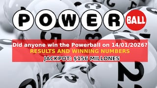 ◉ Powerball results for January 14, 2026 — Winning numbers drawn for $156 million jackpot