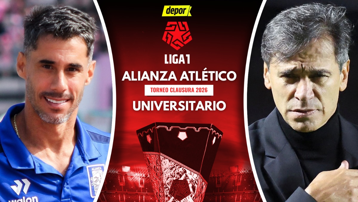 Universitario vs. Alianza Atlético se enfrentan por la fecha 12 del Torneo Clausura 2026, con la transmisión de Liga 1 MAX vía DIRECTV, DGO, Claro TV y Movistar TV. (Diseño: Depor)