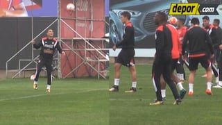 Paolo Guerrero y Luis Advíncula demostraron su habilidad con el balón en divertido juego (VIDEO)