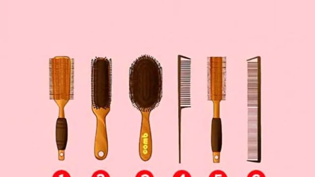 De acuerdo al cepillo o peine que uses para arreglarte el cabello, sabrás cómo eres
