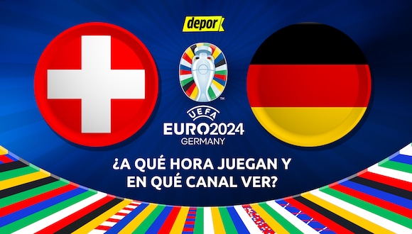 Suiza y Alemania se enfrentan por la fecha 3 de la Eurocopa 2024. (Diseño: Depor)