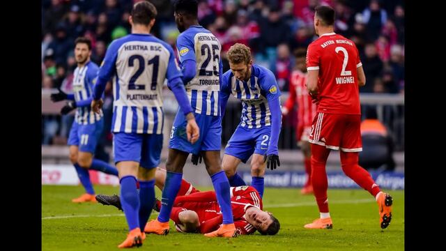 Igual, el título está cerca: Bayern Munich empató con Hertha Berlin por la Bundesliga