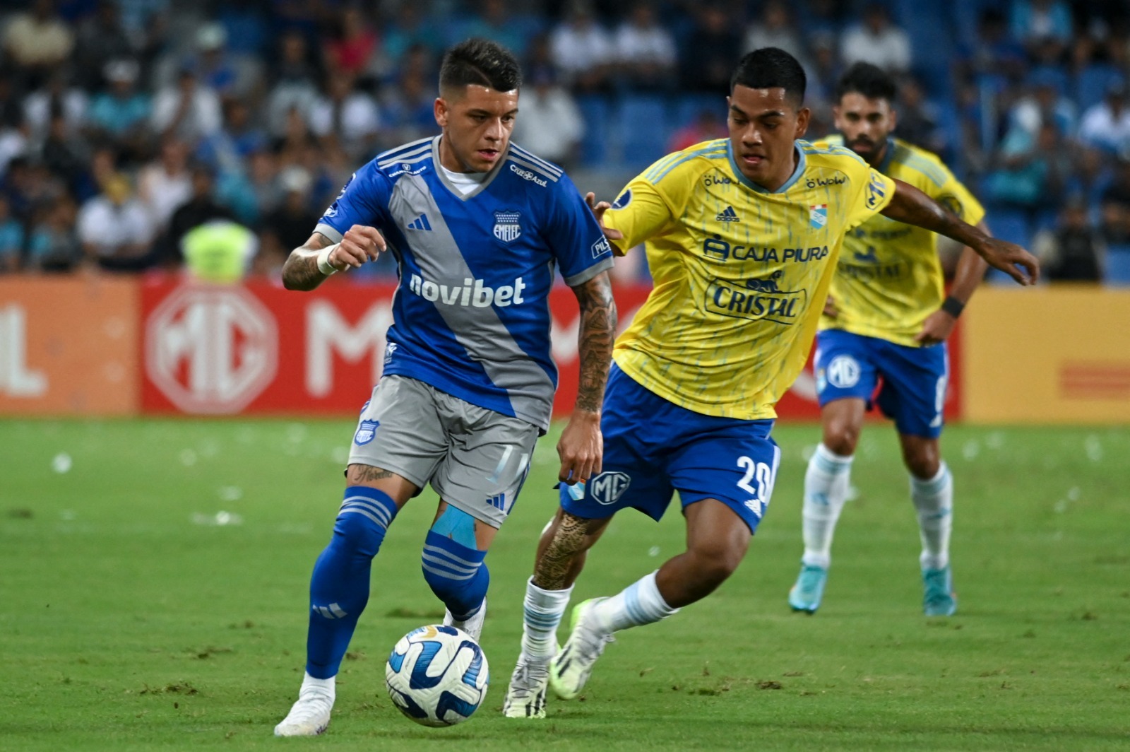 Sporting Cristal se mide contra Emelec, por el pase a los octavos de final de la Copa Sudamericana. (Foto: AFP)