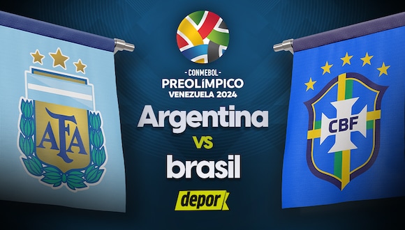 Argentina vs. Brasil por Preolímpico Sub 23. (Diseño: Depor)