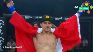 ¡Enorme triunfo! Humberto Bandenay se coronó campeón de la Copa Combate 2019 y peleará por el título de peso ligero de la organización [VIDEO]