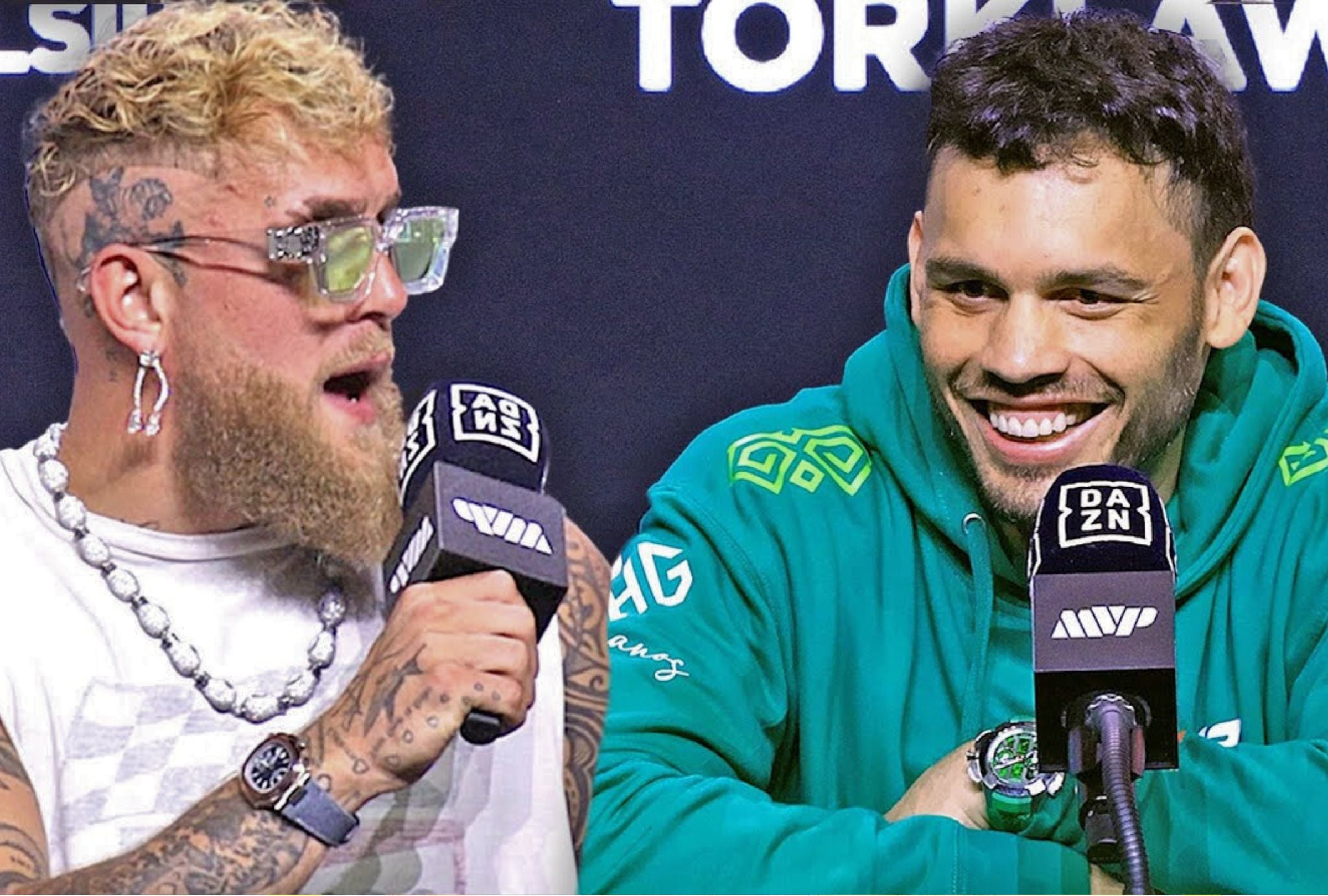 Desde el Honda Center de Anaheim, California, pelean Jake Paul vs. Julio César Chávez Jr. hoy, 28 de junio y estas son las reglas oficiales. (Foto: Composición Bloodyelbow)