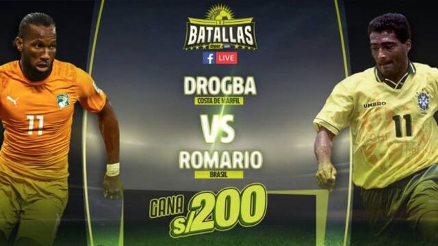 Drogba vs. Romario: empezó la lucha por ser el mejor delantero en 'Las Batallas Depor'
