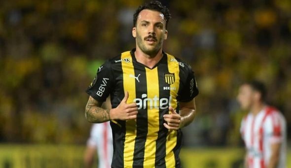 Sebastián Rodríguez se despidió de sus compañeros en Peñarol. (Foto: Peñarol)
