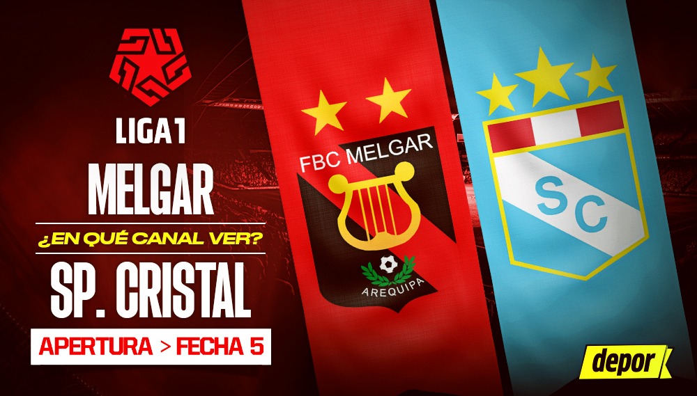 Melgar y Sporting Cristal juegan por la fecha 5 del Torneo Apertura 2025.(Diseño: Christian Marlow)