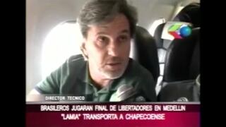 Chapecoense: así fue la última entrevista al técnico Caio Júnior en el avión