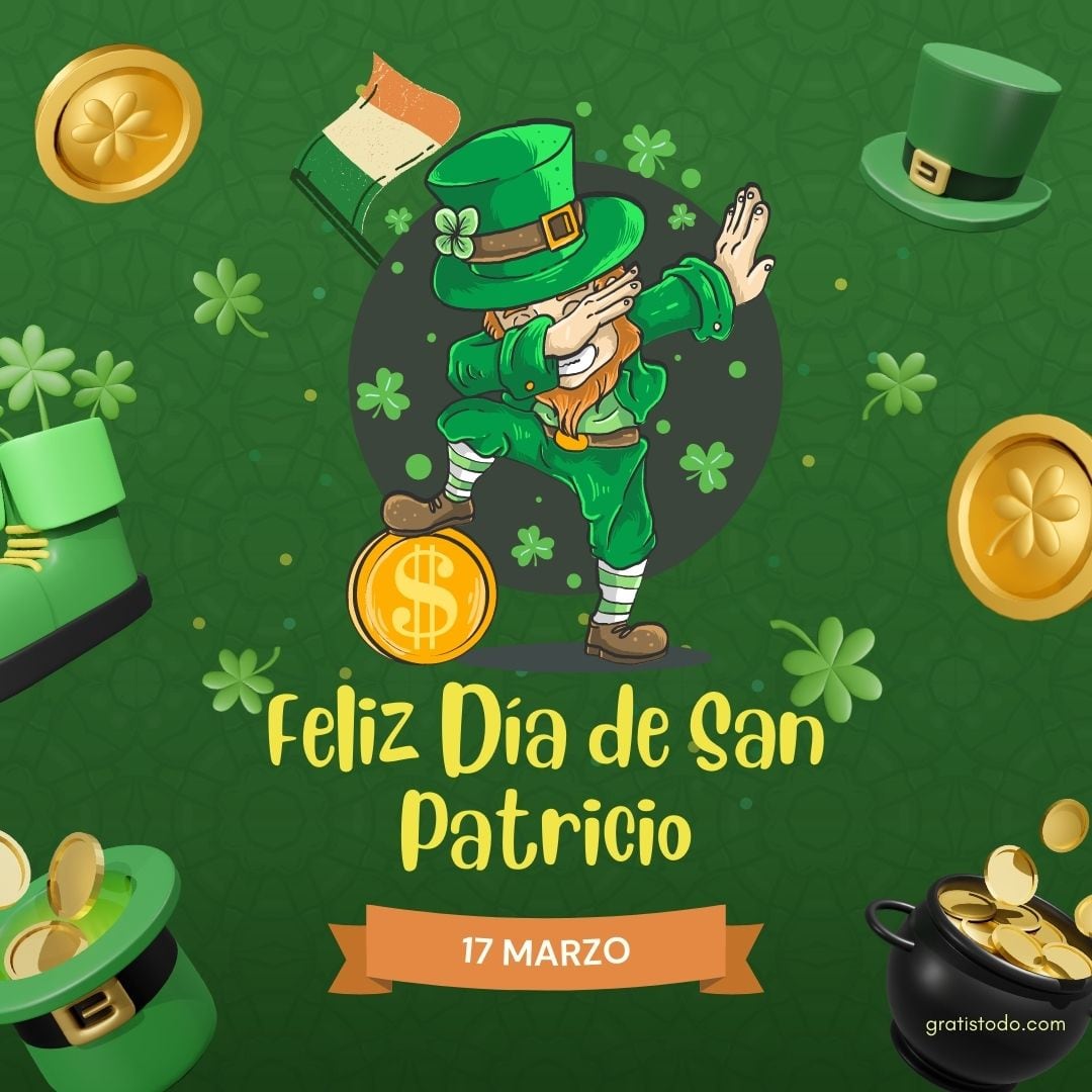Imágenes para compartir por el día de San Patricio 2024 vía redes sociales. (Foto: internet/Freepik/Twitter).