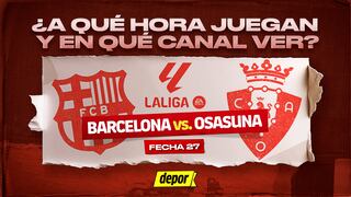 Canales que transmiten Barcelona vs. Osasuna y a qué hora juegan hoy