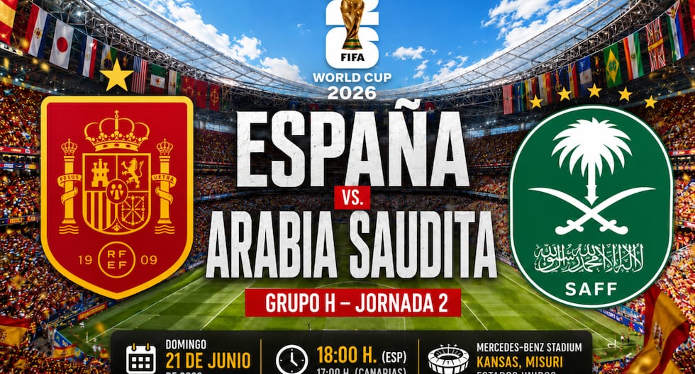What time do you play and what channel does Spain v. Saudi Arabia for the 2026 World Cup?