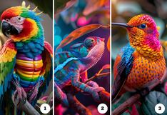 Un animal colorido del test te revelará si eres un buen compañero de vida: ¿cuál eliges?