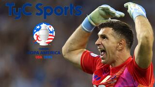 TyC Sports transmitió Argentina 2 - 0 Canadá (09/07/2024)