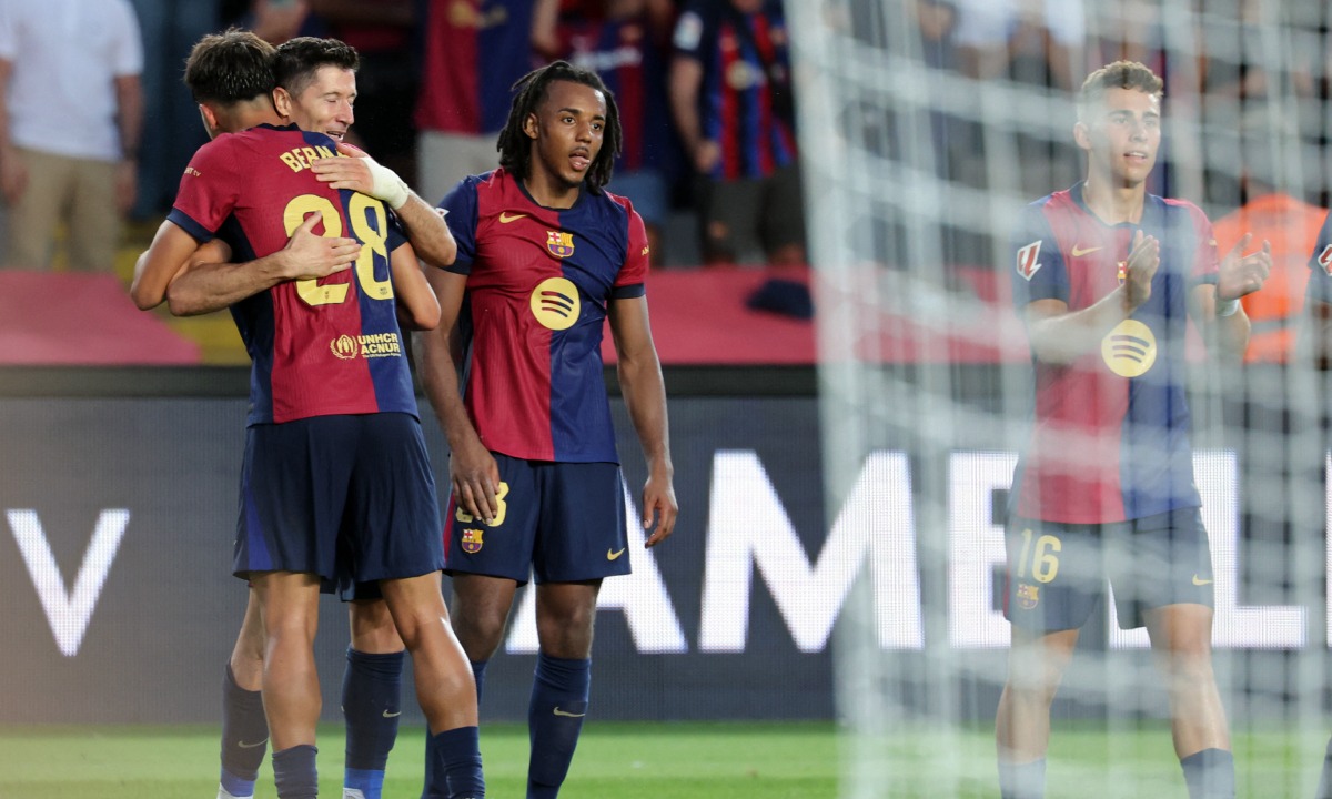 Barcelona derrotó en casa al Athletic Club y sigue a paso firme en su arranque de LaLiga 2024-25. (Foto: AFP)
