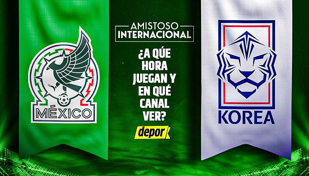 México vs. Corea del Sur por amistoso internacional. (Diseño: Christian Marlow)