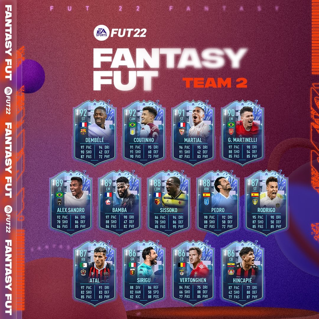 FIFA 22: Dembélé ahora es delantero centro en las nuevas cartas Fantasy Fut. (Foto: EA Sports)