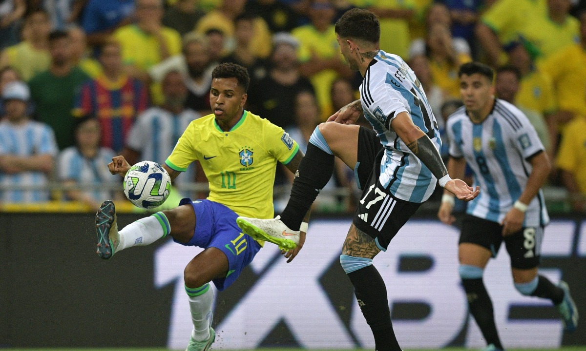 Brasil vs. Argentina se enfrentan por las Eliminatorias 2026. (Foto: Conmebol)