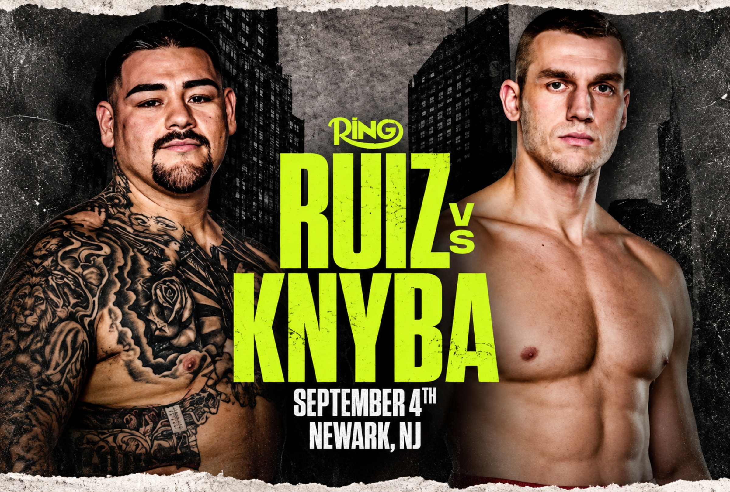NEWARK, NEW JERSEY (UNITED STATES), 04/06/2026.- Find out what time Andy Ruiz vs. Damian Knyba starts tonight and how to watch the fight live, with schedules for the U.S., Mexico, Latin America and Europe. PHOTO BY DAZN