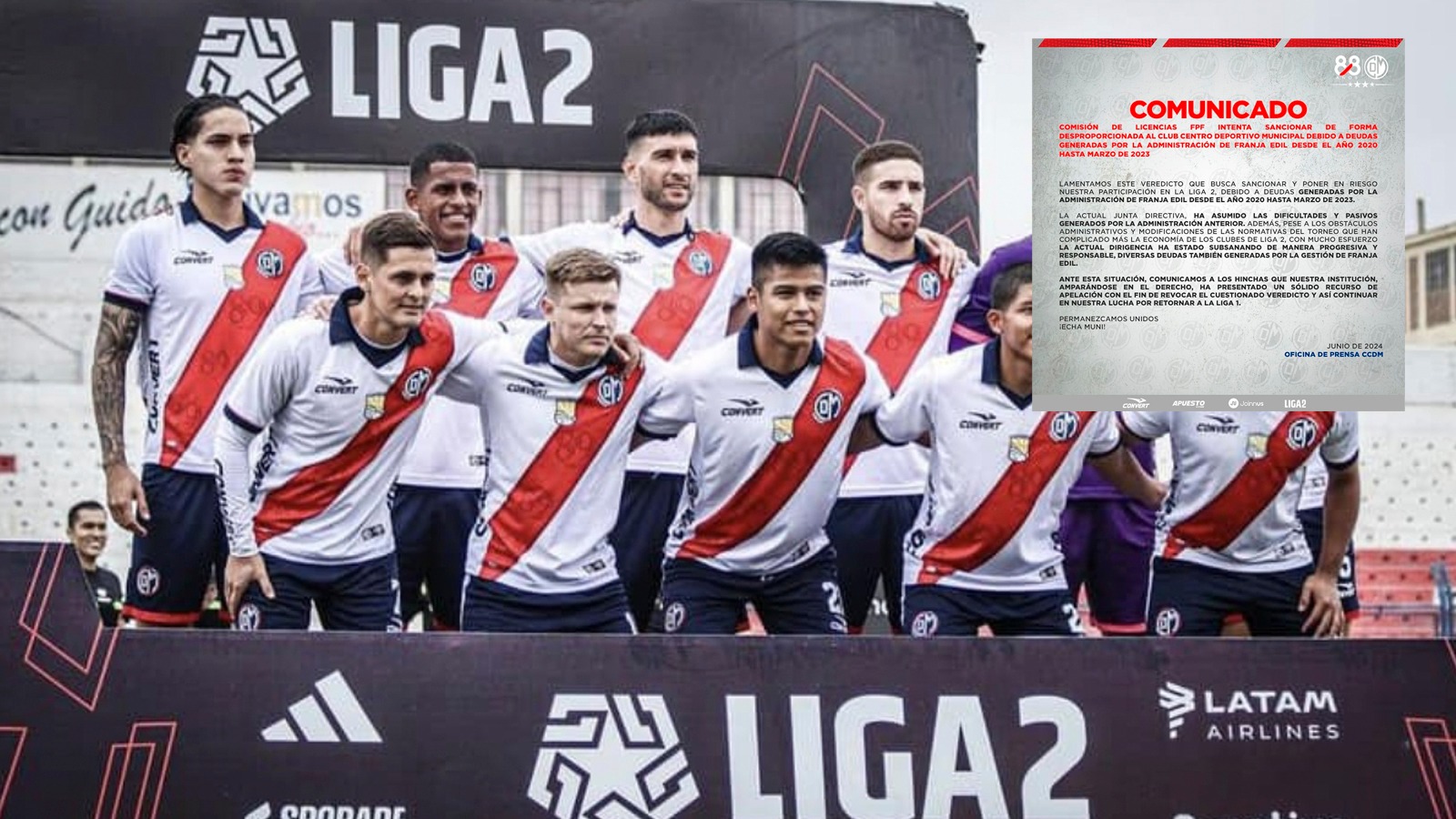 ¡Presentan recurso de apelación! Municipal sobre la suspensión de licencia de 5 fechas. (Foto: Deportivo Municipal)