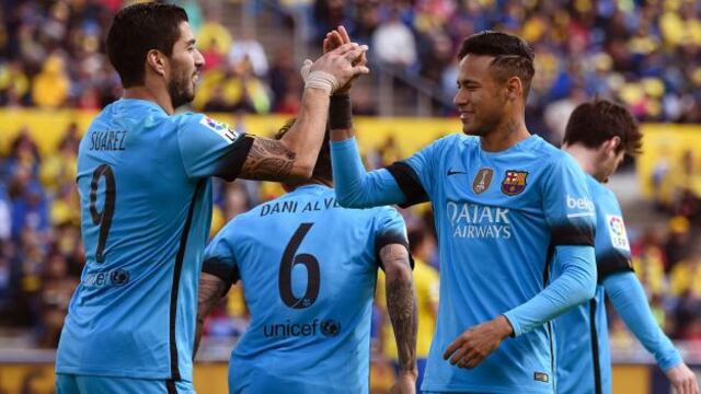 Barcelona venció a Las Palmas por 2-1 y se afianza como líder de la BBVA