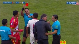 Franco Navarro se volvió loco y arremetió contra los árbitros de Sport Huancayo vs. UTC [VIDEO]