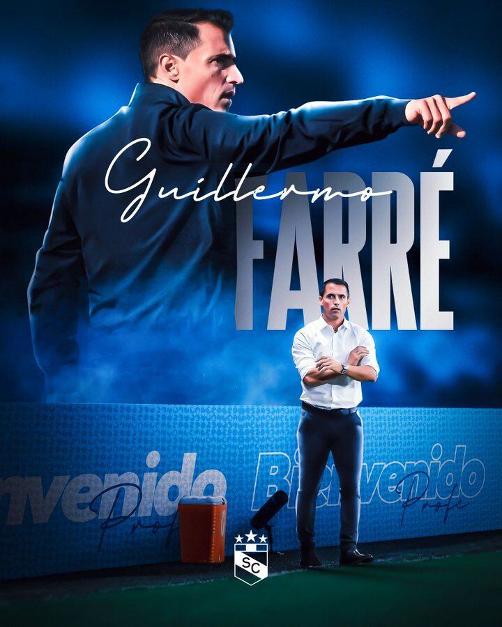 Sporting Cristal anunció a Guillermo Farré hasta diciembre del 2025. (Foto: Sporting Cristal)