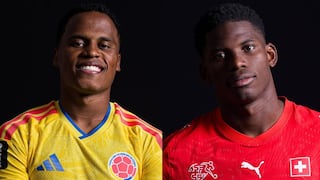 Alineaciones confirmadas del Colombia vs. Suiza: equipos titulares para hoy