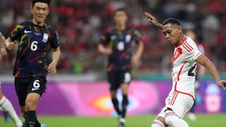 El goleador en la era Reynoso: la reacción de Bryan Reyna tras su gol en el Perú vs. Corea del Sur