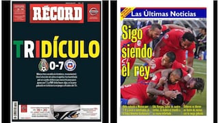 Las portadas de México y Chile tras la goleada al 'Tri' en Copa América