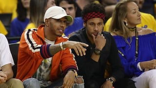¡Fueron las cábalas! Neymar y Hamilton apoyaron a los Warriors en el juego 2 de las finales