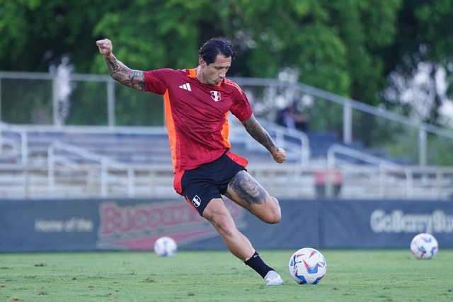 Selección Peruana realizó su último entrenamiento en Miami. (Foto: FPF)