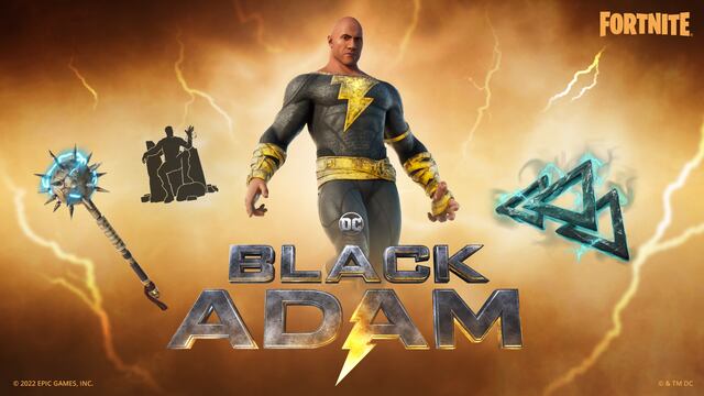 Fortnite anuncia a Black Adam (Dwayne Johnson) como personaje jugable