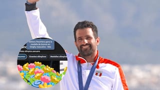 Envíale felicitaciones a Stefano Peschiera: Google activa animación tras ganar medalla en París 2024