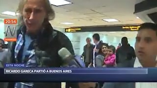 Se fue Ricardo Gareca: exentrenador de la Selección Peruana partió a Argentina [VIDEO]