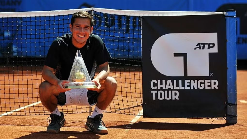 Gonzalo Bueno ganó el Challenger de Liberec en República Checa en agosto de 2025.
