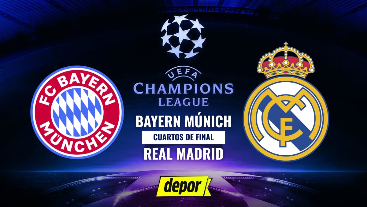 Real Madrid vs. Bayern Múnich se enfrentan por la vuelta de los cuartos de final de la Champions League. (Diseño: Depor)