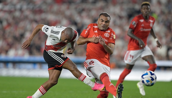 River Plate vs. Internacional en partido por Copa Libertadores 2023. (Foto: AFP)