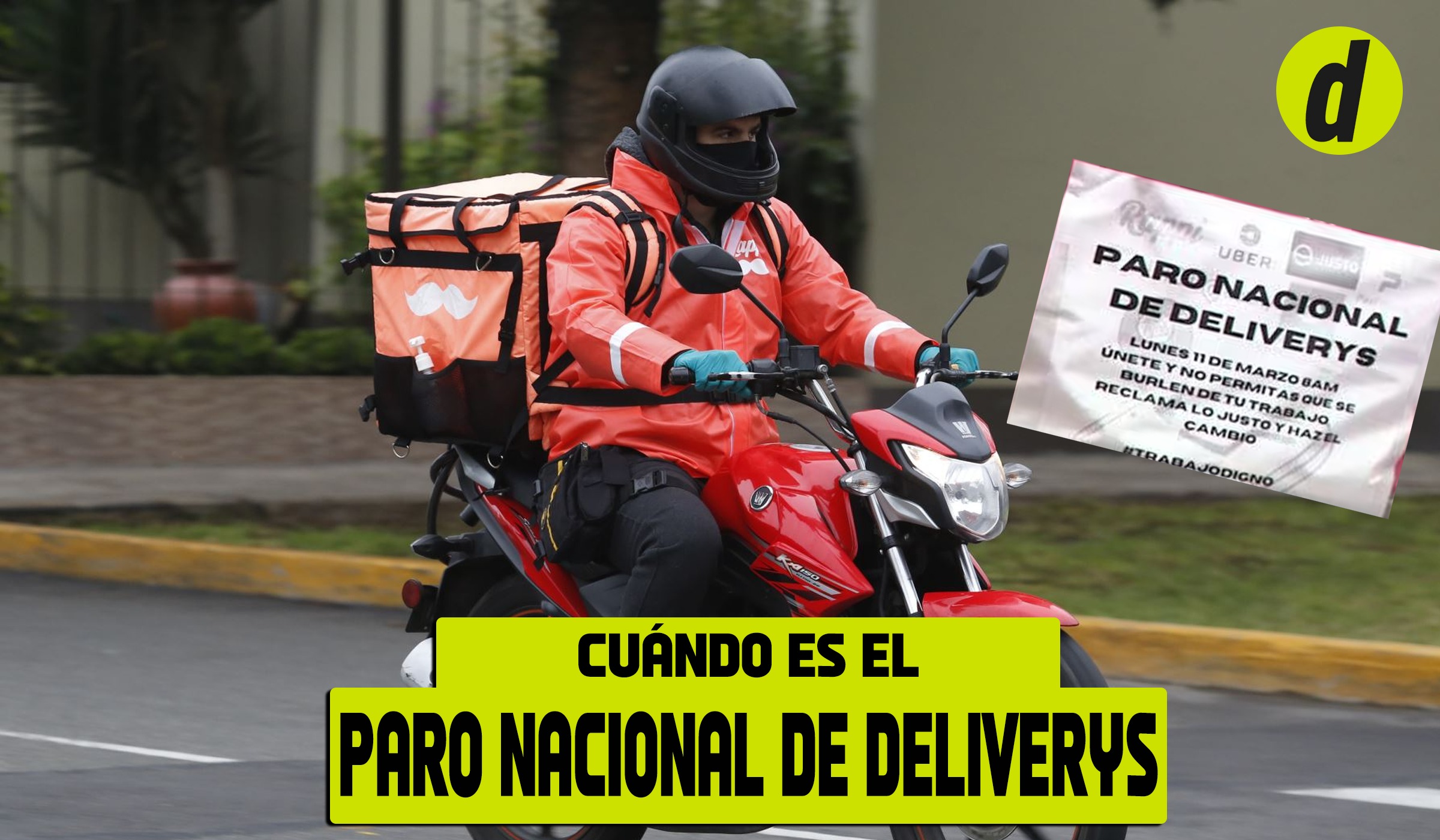 Conoce todo sobre el paro nacional de deliverys para marzo (Foto: Depor)